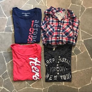 Bundle of Aeropostale shirts.